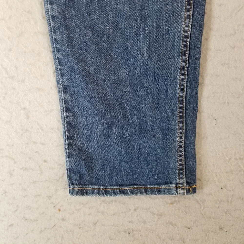 Levi's 505 jeans men's 36x32 regular fit straight blue stretch denim pants